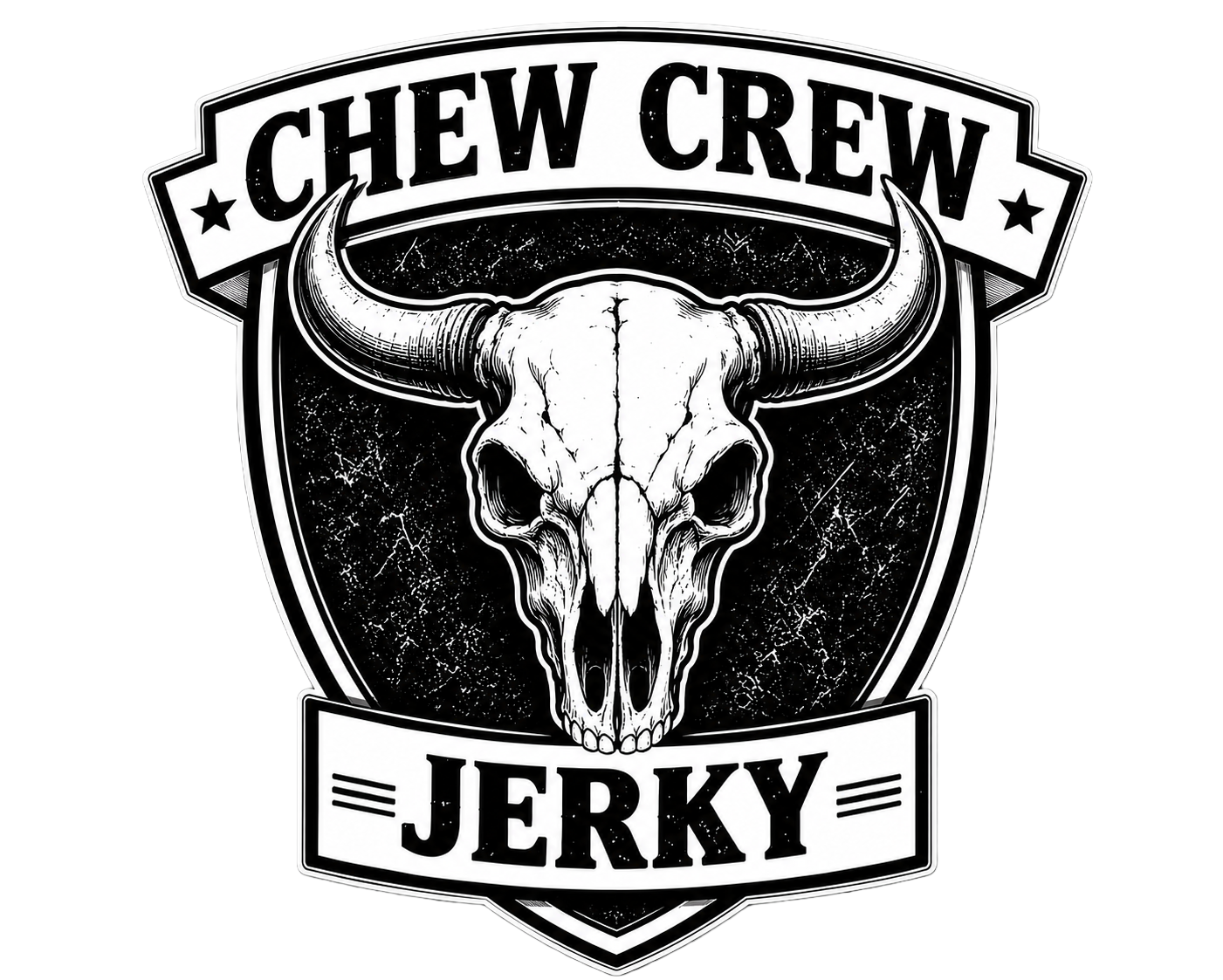 Chew Crew Jerky skull crest